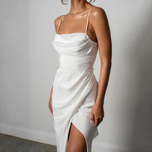 Load image into Gallery viewer, High Quality Satin French Sling Light Wedding Dress