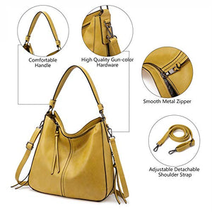 Handbags for Women Large Designer Ladies Hobo bag Bucket Purse Faux Leather