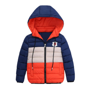 Boys Blue winter coats &amp; Jacket kids Zipper jackets Boys thick Winter jacket high quality Boy Winter Coat kids clothes