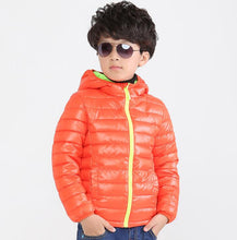 Load image into Gallery viewer, Boys Blue winter coats &amp; Jacket kids Zipper jackets Boys thick Winter jacket high quality Boy Winter Coat kids clothes