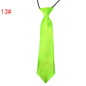 Children Tie Necktie Bowknot Collar Flower School Boy Uniform Bow Tie Kids Wedding Tie Solid Rope Tie Elastic Band Easy To Wear