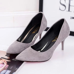 Women's Shoes Large Size Boats Shoes Woman High Heels Wedding Shoes Pumps zapatos mujer 2020 Thick Heels ladies shoes Black Red