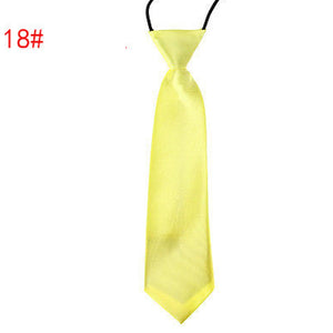 Children Tie Necktie Bowknot Collar Flower School Boy Uniform Bow Tie Kids Wedding Tie Solid Rope Tie Elastic Band Easy To Wear