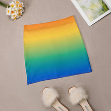 Load image into Gallery viewer, Flag Gradient Skirts Woman Fashion 2022 Pant Skirt Mini Skirts Office Short Skirt Pride Q Qia Qi Rainbow Gradient Gradients