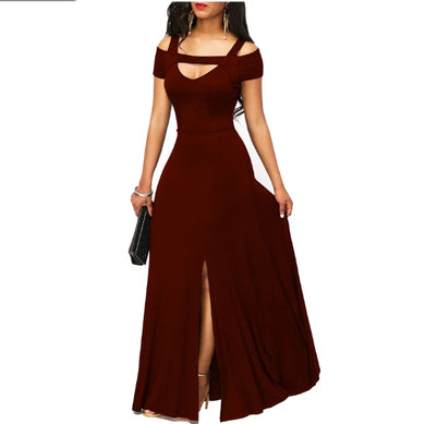 Banquet evening dress 2022 new elegant long one-shoulder fishtail host dress long skirt plus size