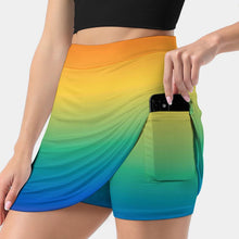 Load image into Gallery viewer, Flag Gradient Skirts Woman Fashion 2022 Pant Skirt Mini Skirts Office Short Skirt Pride Q Qia Qi Rainbow Gradient Gradients