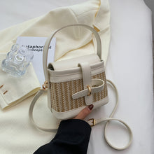 Load image into Gallery viewer, Mini Straw Bucket Bags For Women 2022 Summer Trendy Crossbody Bags Lady Travel Purses And Handbags Female Shoulder Simple Bag