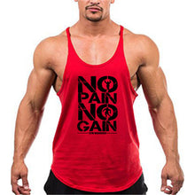 Load image into Gallery viewer, Summer Y Back Gym Stringer Tank Top Men Cotton Clothing Bodybuilding Sleeveless Shirt Fitness Vest Muscle Singlets Workout Tank