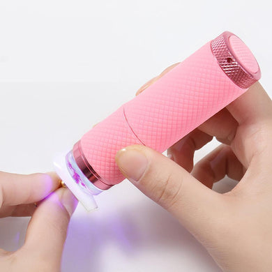 Mini Handheld Nail Art UV Press Light UV Lamp With Jelly Silicone Stamper Head Nail Art Stamp Polish Print Quick Dry Lamp