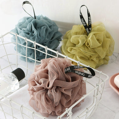 Soft Mesh Bath Sponge Balls Nylon Cleaning Brush Shower Puff Body Cleaner Exfoliating Scrubbers Bath Ball Bathroom Supplies