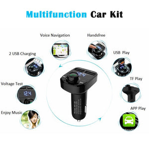 FM Transmitter LCD MP3 Player Wireless Bluetooth USB Charger Car Kit Handsfree